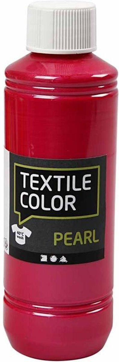 Textile Color, roze, pearl, 250ml [HOB-33716]